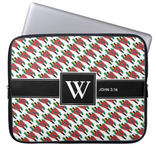 DOMINICA Christelijke scriptmonogram laptop Laptop Sleeve