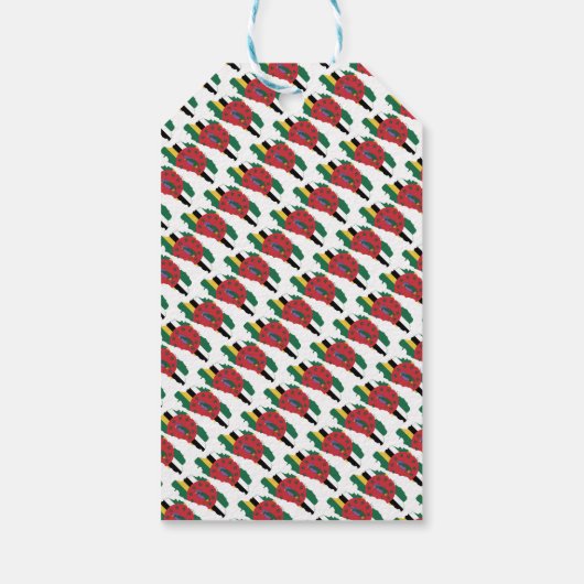 DOMINICA Custom Vrolijk Kerstmis Bijbel Schrift Cadeaulabel (Achterkant)