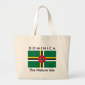 DOMINICA, de Natuur Isle - Beach zak Grote Tote Bag