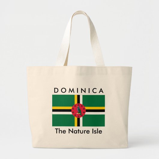 DOMINICA, de Natuur Isle - Beach zak Grote Tote Bag (Voorkant)