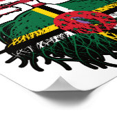 Dominica Dominican American USA Tree Roots Flag Poster (Hoek)