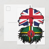 Dominica Dominican - Brits - Groot - Brittannië - Briefkaart (Voorkant / Achterkant)