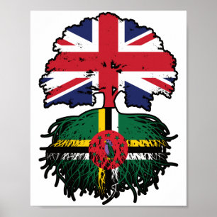 Dominica Dominican - Brits - Groot - Brittannië -  Poster