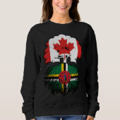 Dominica Dominican Canadian Canada Tree Roots Flag Trui (Voorkant)