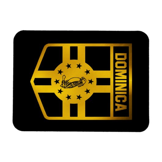 Dominica Emblem Magneet (Horizontaal)