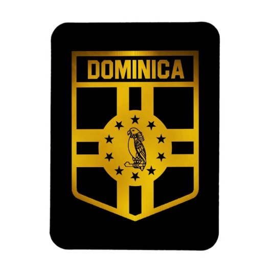 Dominica Emblem Magneet (Verticaal)