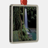 Dominica, Emerald Pool, Waterfall. Metalen Ornament (Rechts)