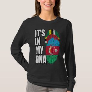 Dominica en Azerbeidzjan mix DNA vlag erfgoed T-shirt