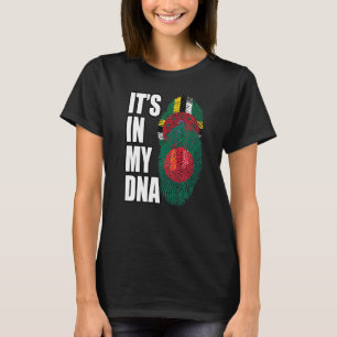 Dominica en Bangladesh Mix DNA-vlaggenerfgoed T-shirt