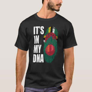 Dominica en Bangladesh Mix DNA-vlaggenerfgoed T-shirt