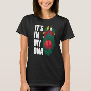 Dominica en Bangladesh Mix DNA-vlaggenerfgoed T-shirt