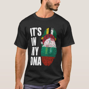 Dominica en Bulgaarse mix DNA vlag erfgoed T-shirt