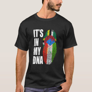 Dominica en Equatoriaal Guinee Mix DNA-vlag Herit T-shirt