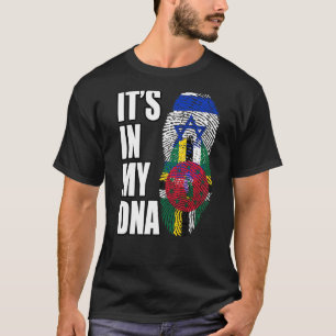 Dominica en Israëlische mix DNA vlag erfgoed T-shirt