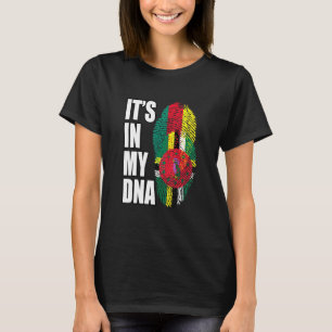 Dominica en Kameroense Mix DNA-vlaggenwerelderfgoe T-shirt