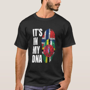 Dominica en Noors DNA-vlaggenerfgoed T-shirt