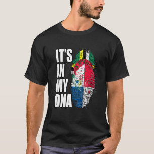 Dominica en Panamese mix DNA vlag erfgoed T-shirt