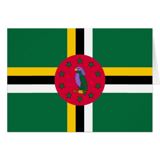 Dominica Flag (Voorkant Horizontaal)