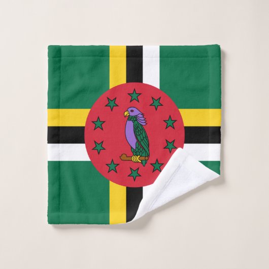 Dominica Flag Bad Handdoek (Wasdoekje)