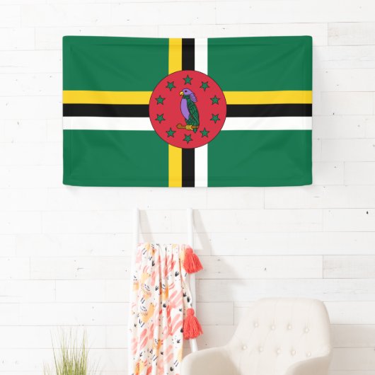 Dominica flag Banner (Insitu)
