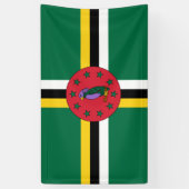Dominica flag Banner (Verticaal)