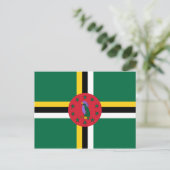 Dominica Flag Briefkaart (Staand voorkant)