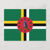 Dominica Flag Briefkaart (Voorkant)