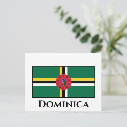 Dominica Flag Briefkaart (Staand voorkant)
