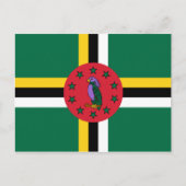 Dominica Flag Briefkaart (Voorkant)