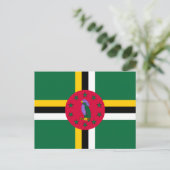 Dominica Flag Briefkaart (Staand voorkant)