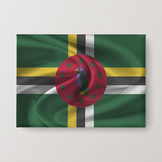 Dominica Flag Button (Voorkant)