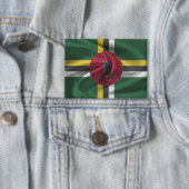 Dominica Flag Button (Insitu)