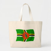 Dominica Flag Canvas tas (Voorkant)