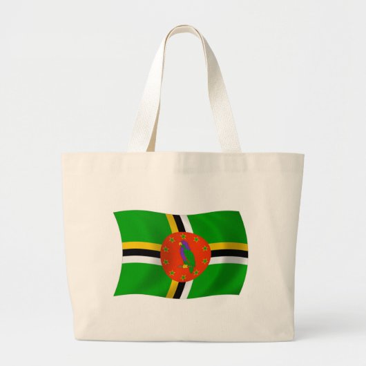 Dominica Flag Canvas tas (Voorkant)