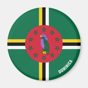 Dominica Flag Charming Patriotic Magneet