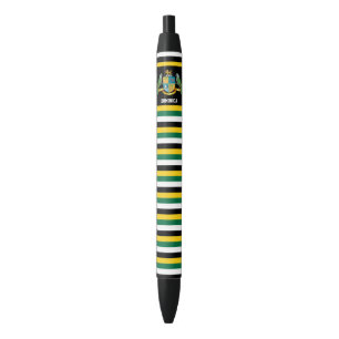Dominica Flag Cute Patriotic Zwarte Inkt Pen