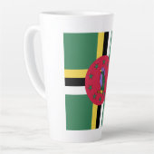 Dominica Flag Emblem Latte Mok (Linkerhoek)