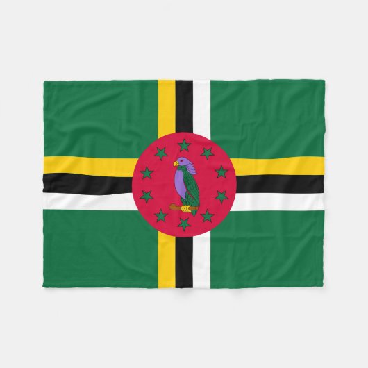 Dominica Flag Fleece Deken (Voorkant (Horizontaal))