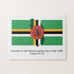 DOMINICA FLAG   Gezegende natie   Dominicaans Legpuzzel