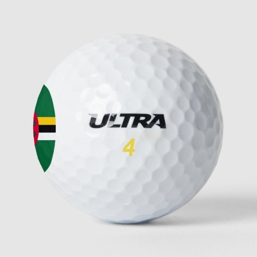 Dominica Flag Golfballen (Logo)