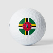 Dominica Flag Golfballen (Voorkant)