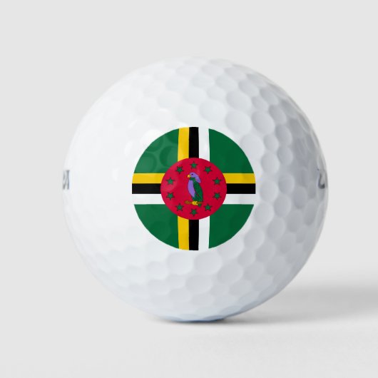 Dominica Flag Golfballen (Voorkant)