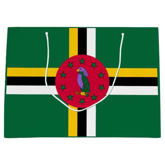 Dominica Flag Groot Cadeauzakje (Voorkant)