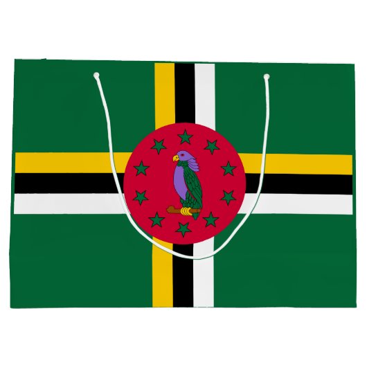 Dominica Flag Groot Cadeauzakje (Achterkant)