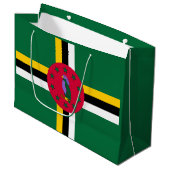 Dominica Flag Groot Cadeauzakje (Voorkant Gekanteld)