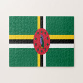 Dominica Flag Jigzaag Puzzle Legpuzzel (Horizontaal)