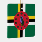 Dominica Flag Keramisch Ornament (Rechts)