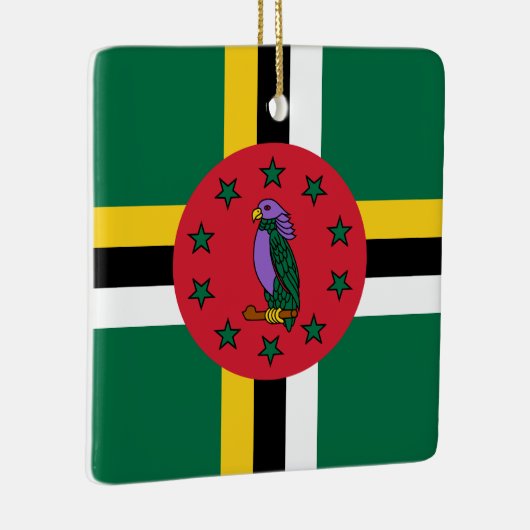 Dominica Flag Keramisch Ornament (Rechts)