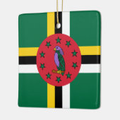 Dominica Flag Keramisch Ornament (Links)