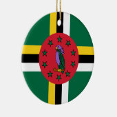 Dominica Flag Keramisch Ornament (Rechts)